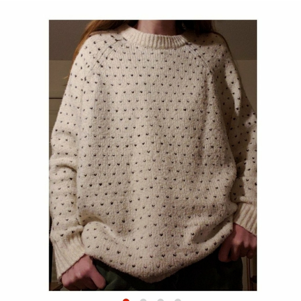cozy aerie heart sweater
